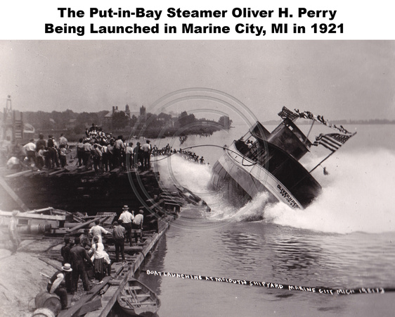 1921 Launch of the Steamer Oliver H. Perry