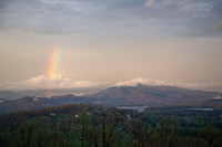 A Rainbow in Hayesville Just Before Sunset on March 23, 2012